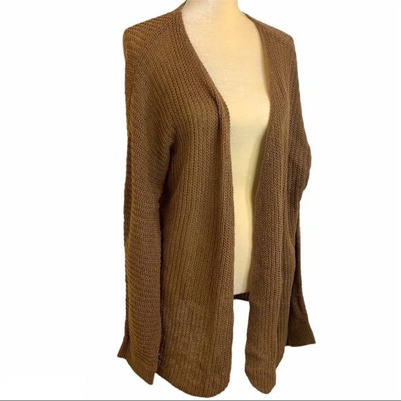 SHEIN Sweaters - SHEIN Oversize Knit Cardigan Camel Small